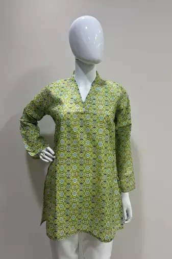  floral digital print muslin silk blend tunic