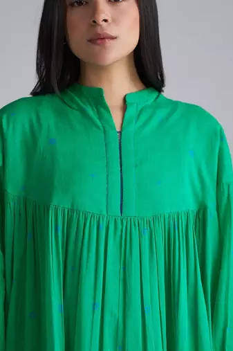 holly green mul mul kurta palazzo co-ord set for women