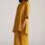mustard yellow linen co-ord set for women