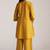 mustard yellow linen co-ord set for women