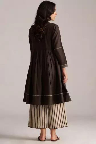 dark chocolate brown viscose co-ord set