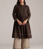 dark chocolate brown viscose co-ord set