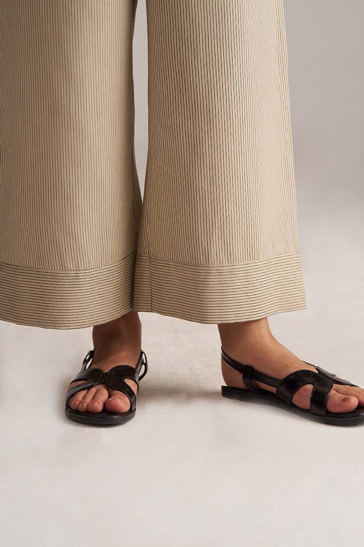 brown linen co-ord set with full sleeve style