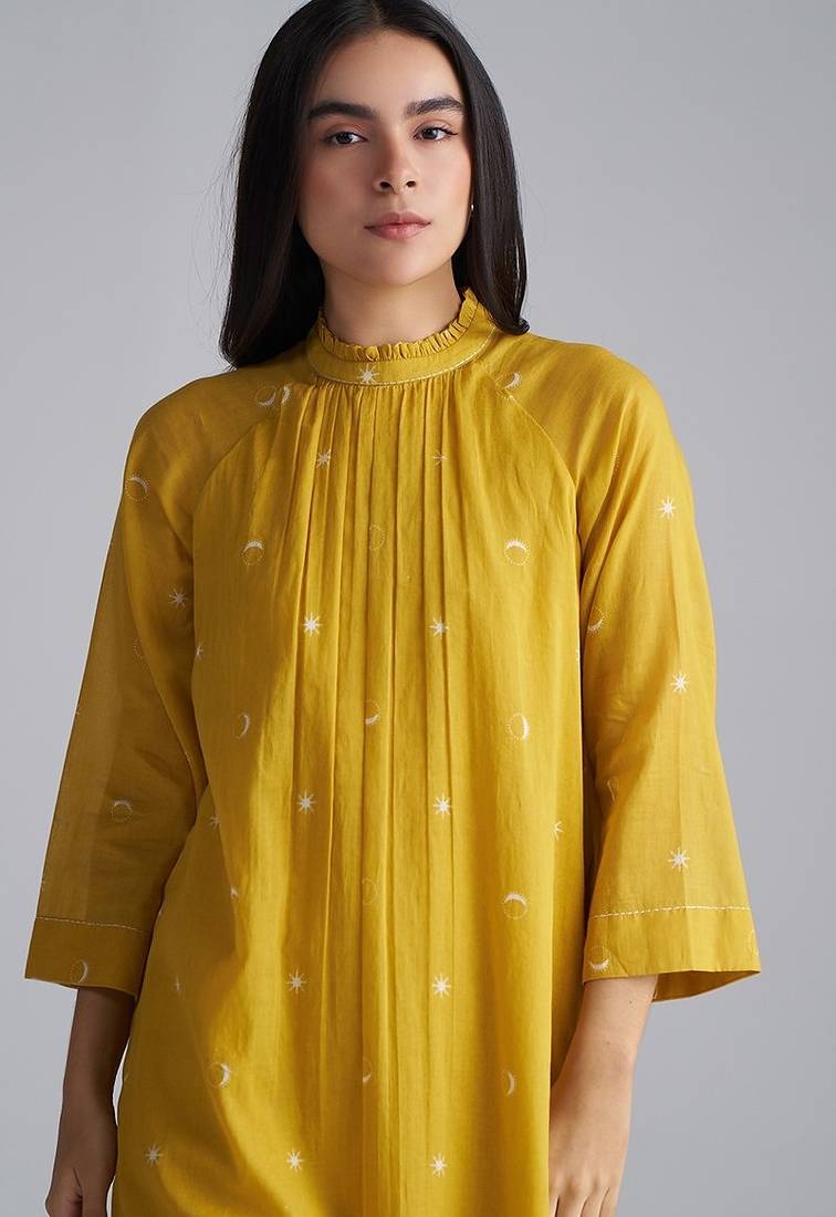 nugget gold yellow cotton co-ord set