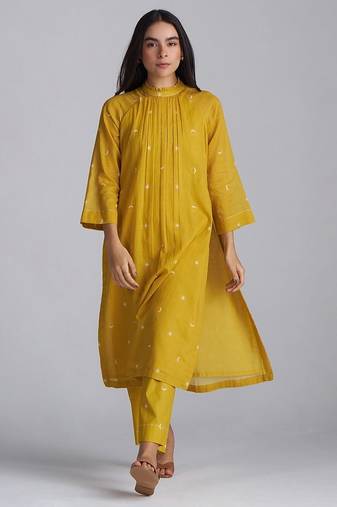 nugget gold yellow cotton co-ord set