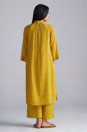nugget gold yellow cotton co-ord set