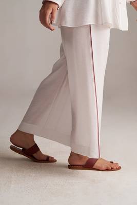 white viscose co-ord set with full sleeve style 5