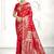 Red banarasi silk saree with classic zari weaving & ornate pallu | wedding & festive wear