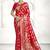 Red banarasi silk saree with intricate zari weaving & grand pallu | wedding & festive wear