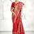 Red banarasi silk saree with all-over zari buti & rich zari border | wedding & festive wear