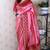 Pink banarasi silk zari weaving saree with contrast blouse piece