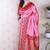 Pink banarasi silk zari weaving saree with contrast blouse piece