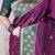 Purple banarasi silk zari weaving saree with contrast blouse piece