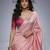 Pink silk saree set
