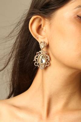 Majestic tiered emerald festoon necklace set 3