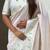 Off white paithani silk zari weaving saree with matching blouse piece