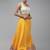 Yellow & Pink Patchwork Lehenga With Unstitched BlouseAnd Dupatta