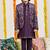 boys velvet thread work jodhpuri kurta pyjama set