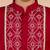 Boys    satin embroidered kurta & pyjama set | red | festive wear
