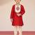 Viscose red kurta set with pyjama for boys| navratri | festive