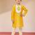 Viscose yellow kurta set with pyjama for boys| navratri | festive