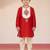 Viscose red kurta set with dhoti for boys| navratri | festive