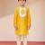 Viscose yellow kurta set with dhoti for boys| navratri | festive