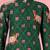 boys green pichwai print cotton kurta with cream pyjama     wedding & festive wear