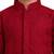 boys maroon hakoba cotton thread embroidered kurta pyjama set