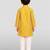 boys yellow hakoba cotton thread embroidered kurta pyjama set
