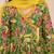 Cotton cambric kurta set with sharara for girls | green yellow | navratri
