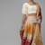 multicoloured bandhani silk lehenga with unstitched blouse