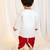 kids wear boys white satin kurta dhoti set with embroidery