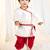 kids wear white satin kurta dhoti set boys with belt