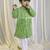 kids wear green cotton bandhani kurta pyjama set boys