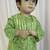 kids wear green cotton bandhani kurta pyjama set boys