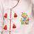 kids wear white angrakha cotton kurta dhoti set with holi print