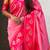 Pink soft silk zari weaving saree with contrast blouse piece