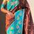 Brown soft silk zari weaving saree with contrast blouse piece