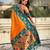 Orange soft silk zari weaving saree with contrast blouse piece
