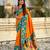Orange soft silk zari weaving saree with contrast blouse piece
