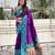 Purple soft silk zari weaving saree with contrast blouse piece