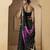 black and purple silk lehenga with blouse and dupatta set