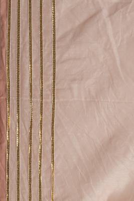 peach and blue silk lehenga with unstitched blouse dupatta 5