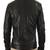 Men's genuine lambskin leather jacket slim fit biker jacket