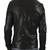 Mens lambskin real black leather jacket biker moto slim fit jacket
