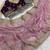 Pink Color sartin fabric embroidery sequence work heavy border  Saree