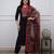 Women floral printed cotton kurta with trouser & dupatta