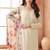 Ivory chiffon silk semi stitched suits
