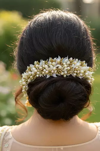 Designer pollens bridal hair gajra